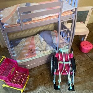 Our Generation Kids 18” Doll Bunk Bed and Accessories Set